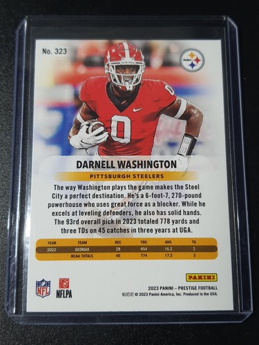 Darnell Washington - Prestige Football 2023 Pittsburgh Steelers - Sunburst - RC - Picture 2 of 2