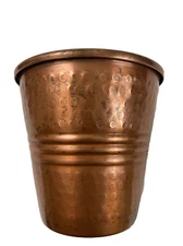 VTG Round Copper Craft Guild Planter