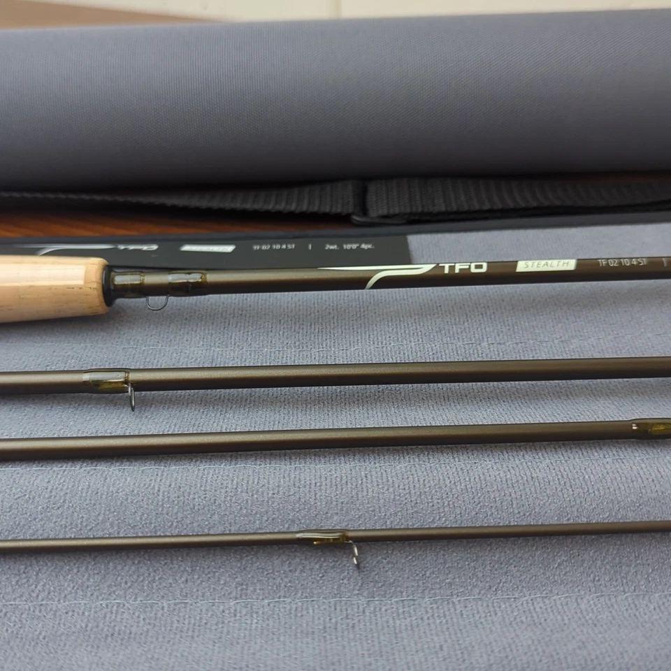 Комплект нахлыстового удилища TFO Stealth Euro Nymph 2wt 10 футов 0 дюймов + чехол висковая вилка - БЕСПЛАТНАЯ ДОСТАВКА!  - Изображение 4 из 4