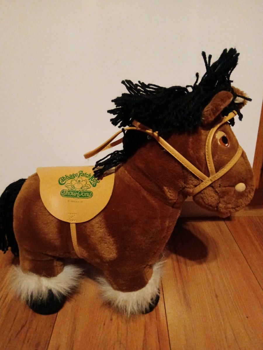 Vintage 1984 Cabbage Patch Kids PONY Plush Brown Horse. Cute | eBay