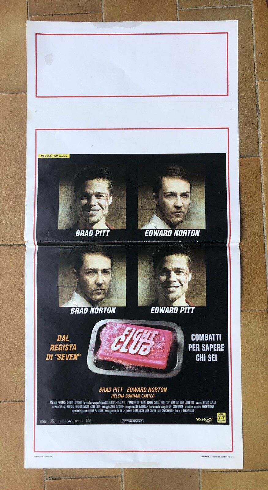 Locandina originale film Fight Club (1999) - Regia di David Fincher