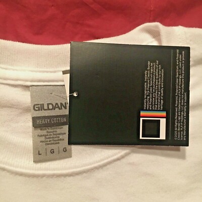Stain Optima Men's White Polaroid Color Spectrum Logo T-Shirt L
