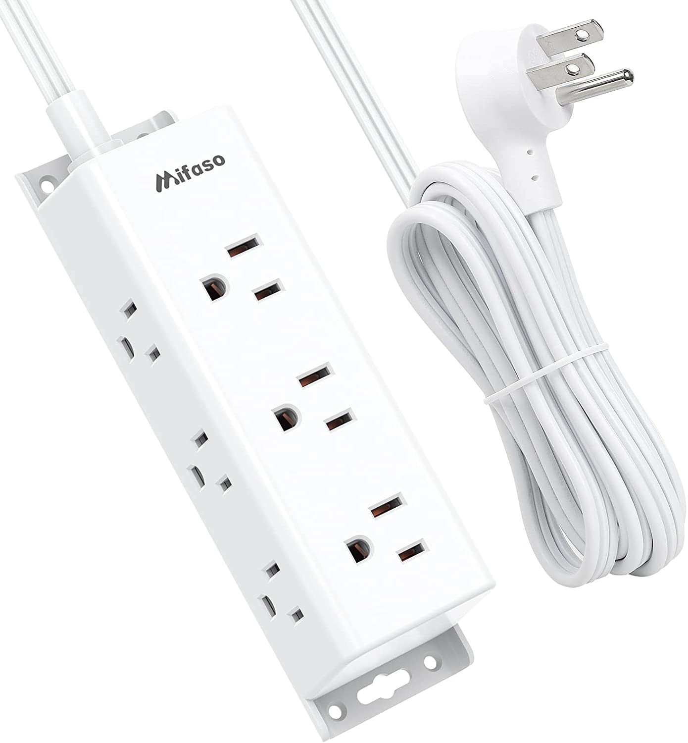Surge Protector Power Strip - 9 Widely Spaced Multi Outlets, Wall Mount, 3 Side-image