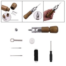 Leather Sewing Awl Practical Leathercraft Hand Sewing Tools with Waxed Thread