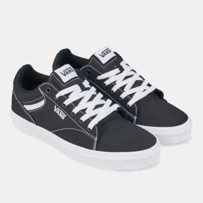Vans Seldan VA4TZE187 Sneakers Men's Black White Canvas Lace Up Skateboard Shoes