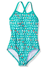 Kanu Surf Girls Bali Beach Sport Banded 1 Piece Swimsuit Multi Size14 00335