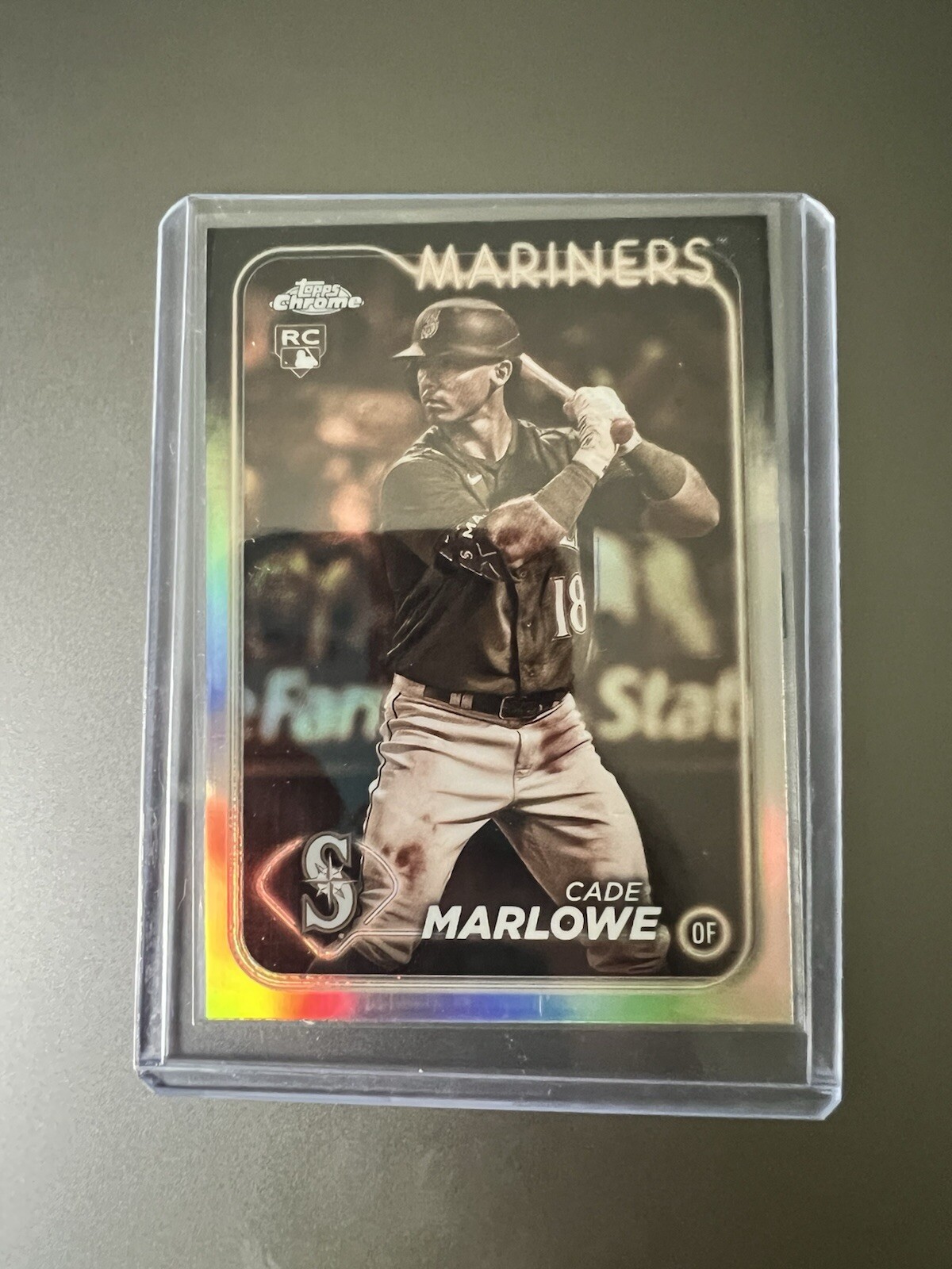 Cade Marlowe 2024 Topps Chrome Sepia #266 Rookie Seattle Mariners