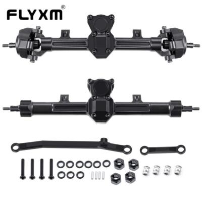 FLYXM Aluminum Alloy Extended Front and Rear Axle for Axial SCX24 Upgrade Part