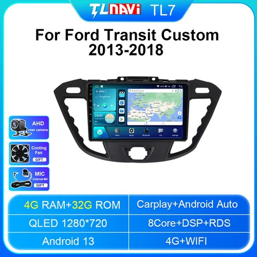 Sistema GPS CarPlay con CPU de 8 núcleos Android 13 para Ford Transit Custom 2013-2018 - Imagen 17 de 48