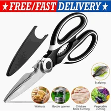 Stainless Steel Kitchen Shears Heavy Duty Scissors for Meat Fish Chicken Bones