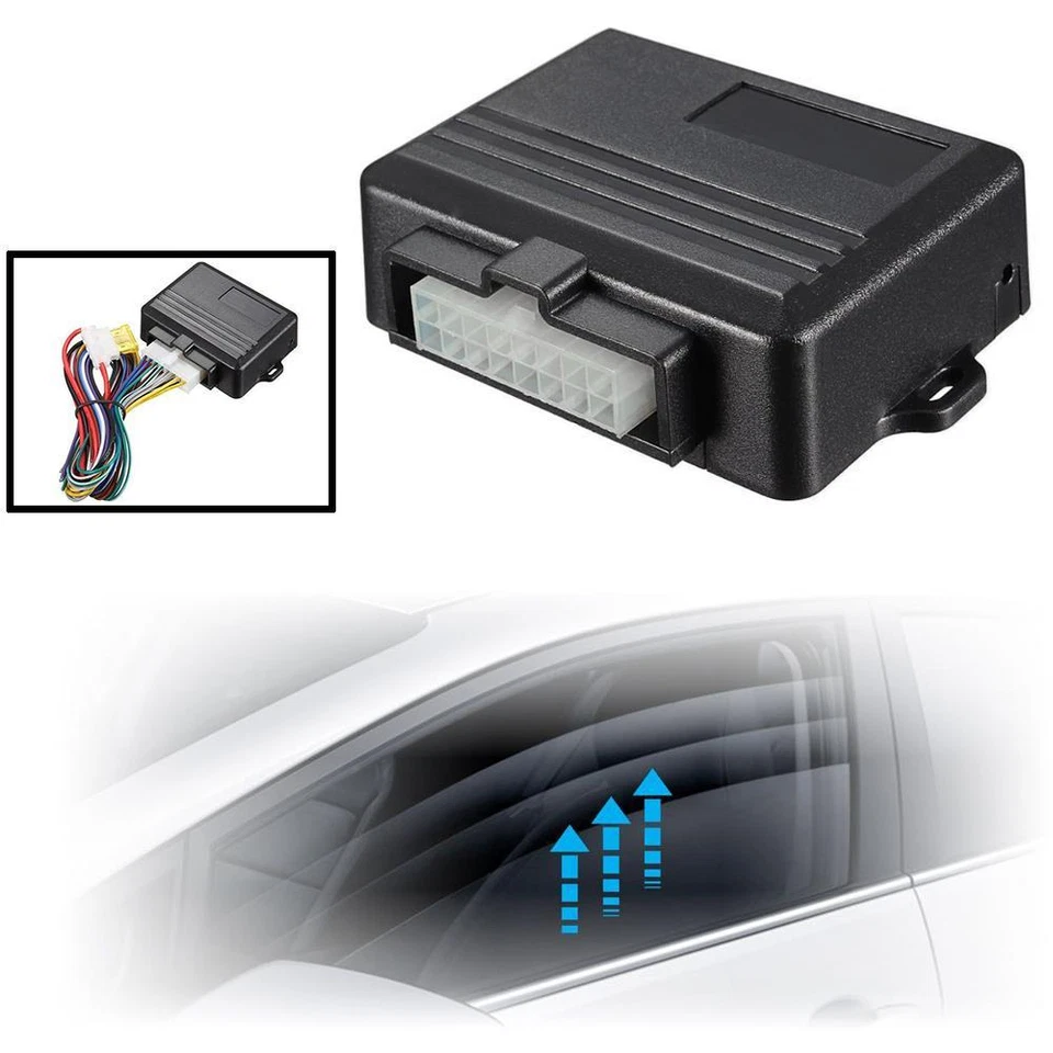 Kit de módulo de alimentación de cierre enrollable de ventana eléctrica de seguridad automática de 4 puertas para vehículo de 12 V Foto 2 de 4