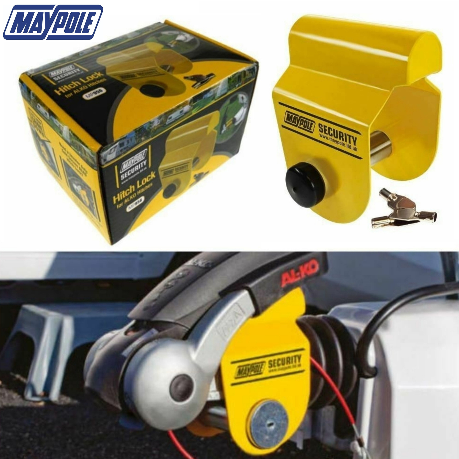 Maypole Security Caravan Trailer Hitch Lock For Alko ALKO Insurance Approved eBay