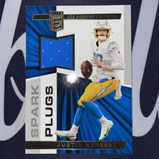 2021 PANINI ELITE SPARK PLUGS JUSTIN HERBERT PATCH LOS ANGELES CHARGERS