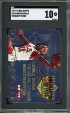 Dennis Rodman 1997-98 NBA Hoops #5 Frequent Flyer SGC 10 Gem Mint Pop 1