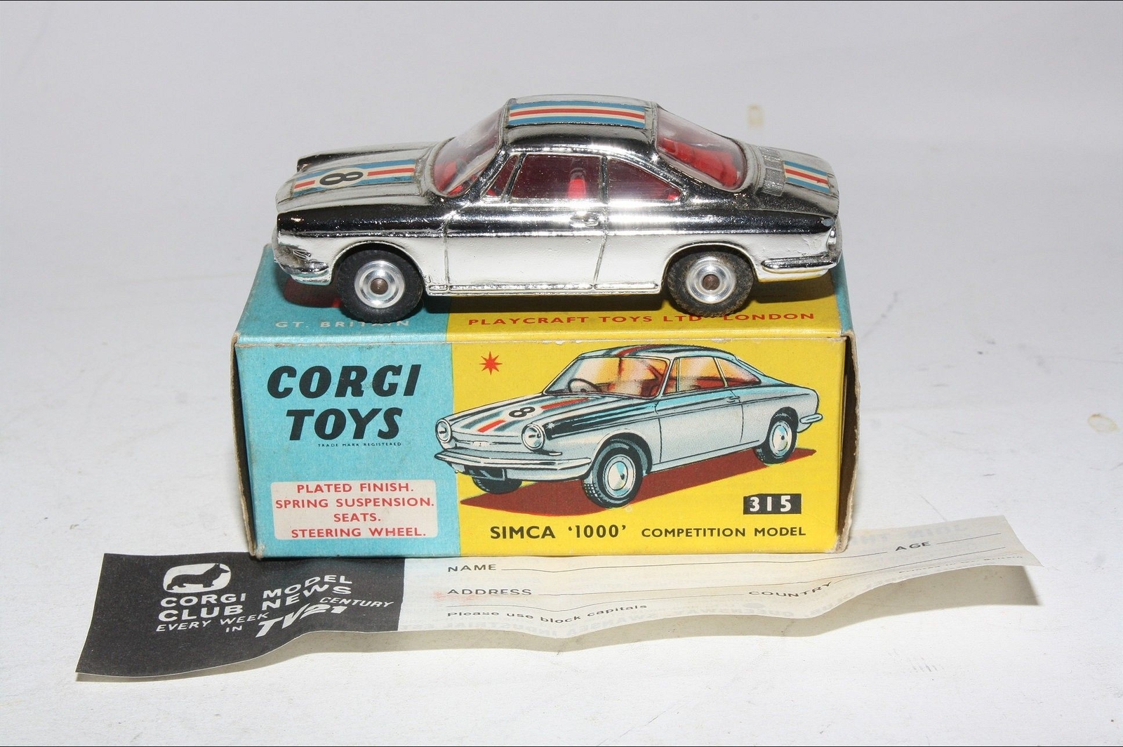 Corgi 315, Simca Sports - Free Price Guide & Review