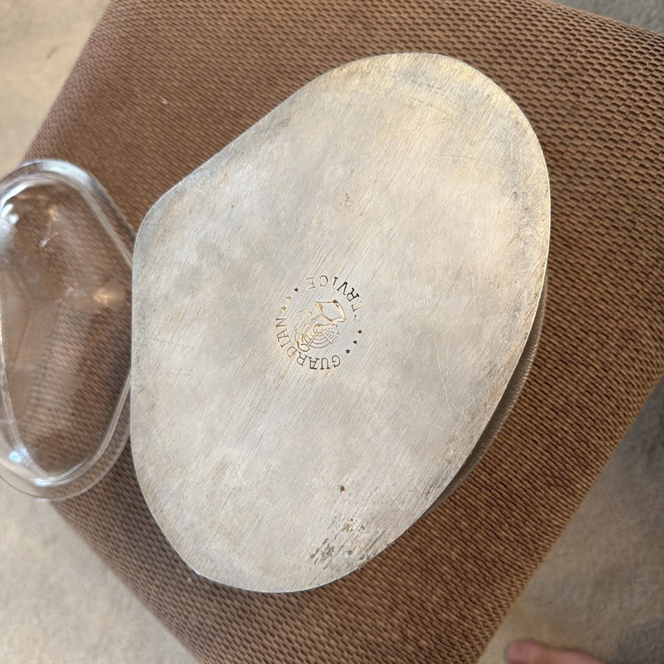 Vintage Guardian Service Triangle Casserole Cast Aluminum Glass Lid ...