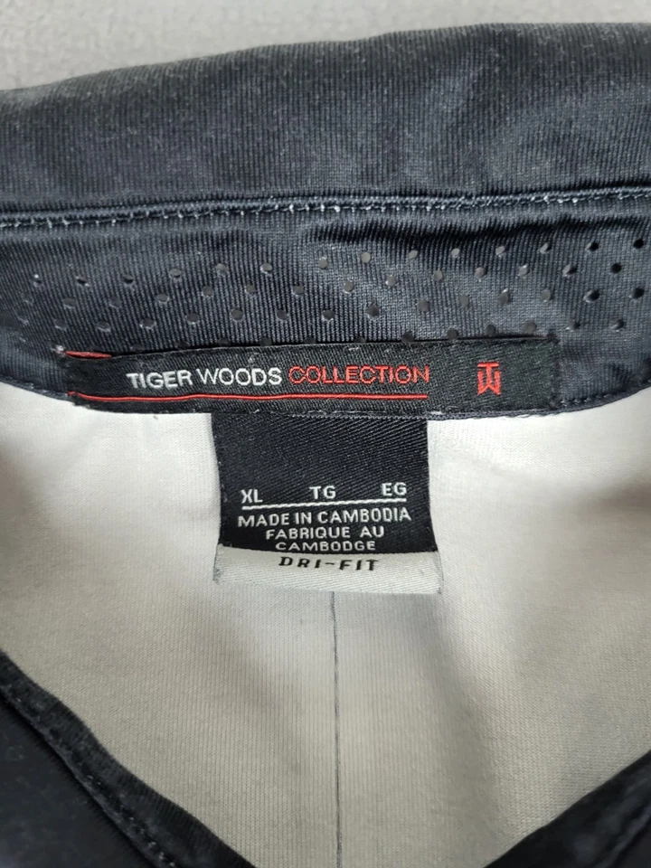 Carro de golf Tiger Woods Collection Polo Hombre XL Gris Malla Ligera Elastizada Foto 3 de 4