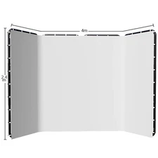 2.4x4 Background Frame GreenScreen Wall Foldable For Live Photo Studio Chromakey