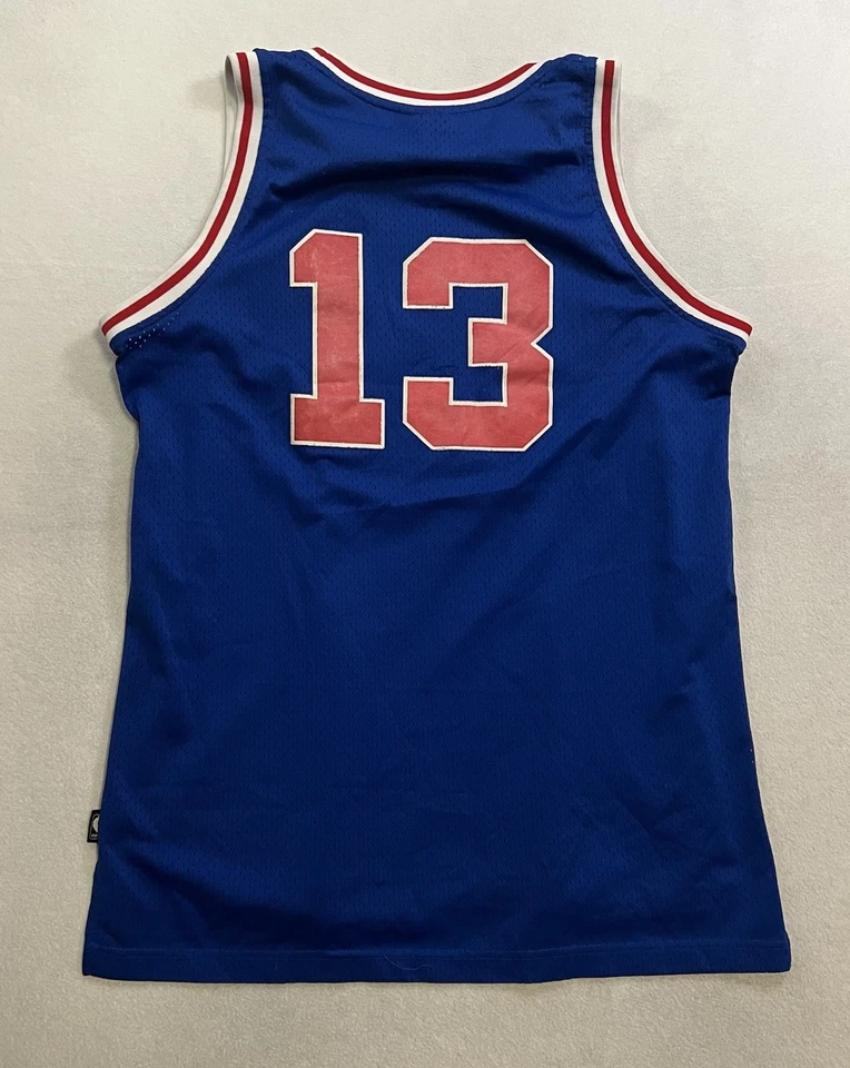 Футболка Уилта Чемберлена No13 PHILADELPHIA 76ers Reebok Hardwood большая длина +2 - Изображение 2 из 4