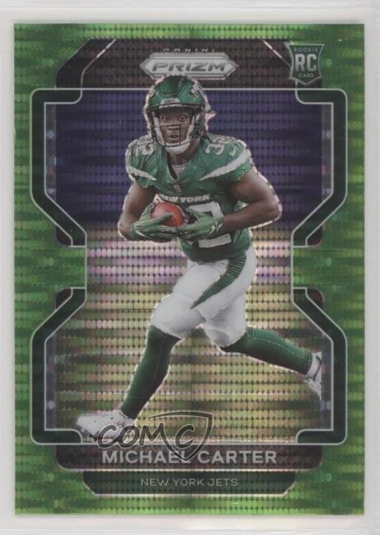 2021 Panini Prizm Rookie Neon Green Pulsar Prizm Michael Carter #365 0wg1