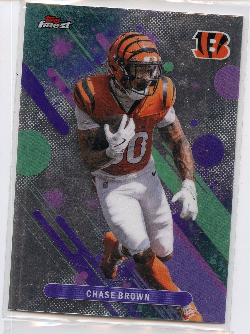 2025 Topps Finest Chase Brown #73 Bengals