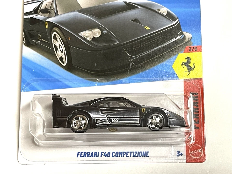 Hot Wheels Ferrari F40 Competizione Super Treasure Hunt US card MildJ Hook Issue - Image 2 of 4