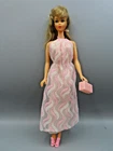 VTG 1979 Barbie Fashion Collectibles #1365 Pink & White Swirl Dress shoe NO DOLL