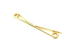 Collar Clip Bar gold tone slide on Style Soft Collar Holder Men's Formal Wear