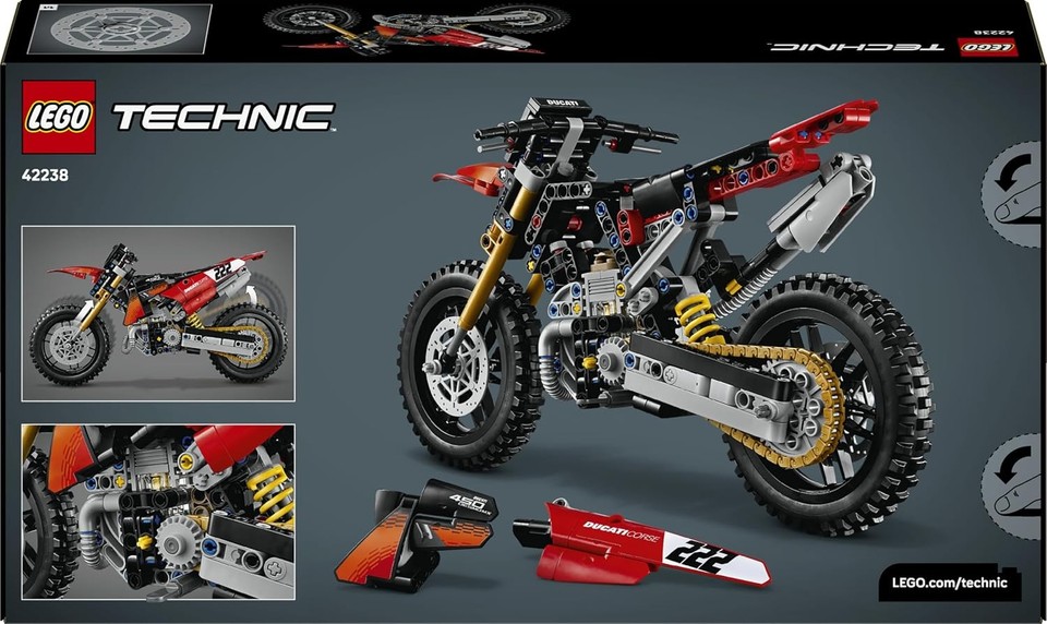 LEGO TECHNIC Moto Ducati Desmo450 MX Factory 42238 | eBay