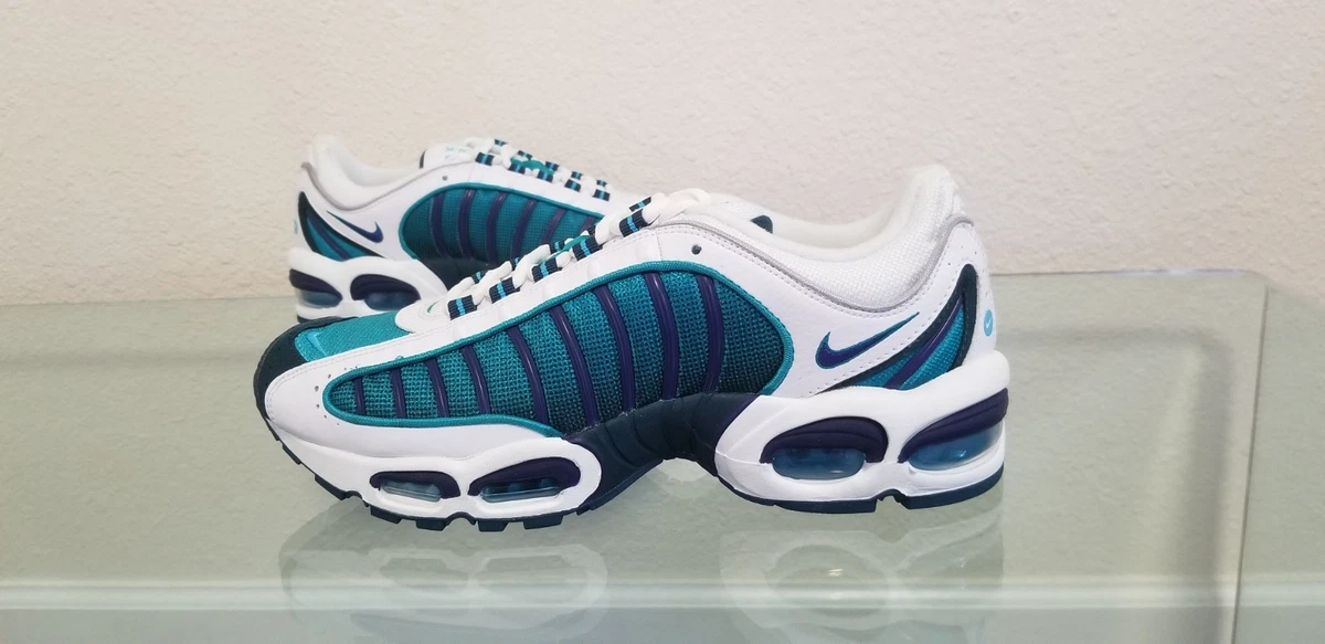 Nike Air Max Tailwind 4 Men’s Sz 10.5 AQ2567-101 White & Teal Nike Air Max Tailwind IV White / Regency Purple DS — RootsBK main image 3