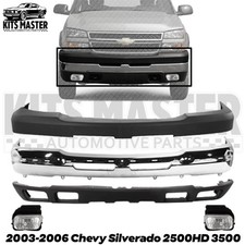 Front Bumper Kit With Foglights For 2003-2006 Chevrolet Silverado 2500hd 3500
