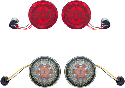 Custom Dynamics PB-BCM-KIT2 Porbeam Turn Signal Insert Kit Chrome/Red