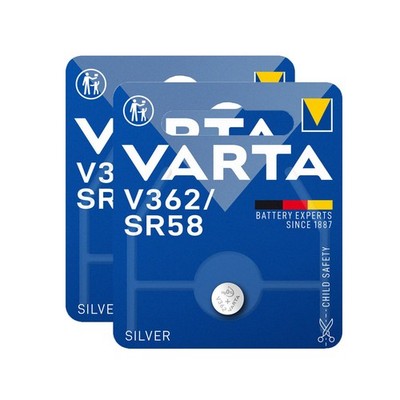 2x Varta Knopfzelle Silver Oxide V362 SR58 1,55V Batterie 1er Blister V 362