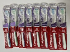 8x COLGATE 360  Toothbrush For Sensitive Teeth  Gums Extra Soft 4241CH30V