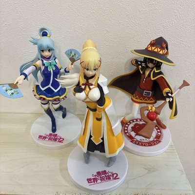 Konosuba Premium Figure Set Aqua Megumin Darkness Collectible Anime Japan