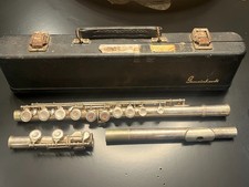 BROKEN Vintage Gemeinhardt M2 Silver Plated Flute w/ Hard Case - POOR Condition