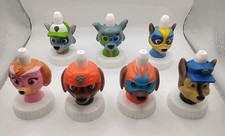 Good 2 Grow Juice Paw Patrol Toppers- Lot of 7 - Skye, Zuma, Chase Etc.