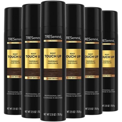 TRESemmé Root Touch Up, Temporary Hair Color Spray, TravelSize 6Pack   Dark B...