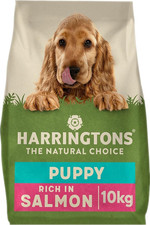 10Kg Harringtons Dry Puppy Food with Salmon & Rice - 100% Natural Ingredients 3.16 per kilo