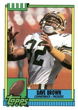 1990 Topps #150b Dave Brown Green Bay Packers Topps