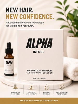 Alpha - Infuse - Microneedle - Hair Regrowth Solution - 32oz