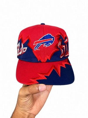Vintage 90s Buffalo Bills Jagged Edge Drew Pearson Snap Back Hat Cap