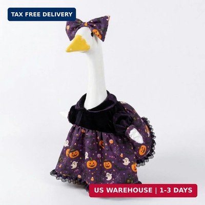 Halloween Porch Goose Outfits Pumpkin Ghost Bat Designs