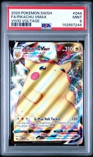 2020 Pokemon SWSH FA/Pikachu VMax 44/185 Psa ...