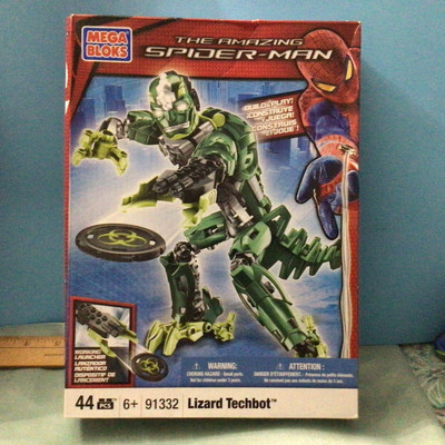 Mega Bloks The Amazing Spider-Man Lizard Techbot Marvel Brand New In Box 2012