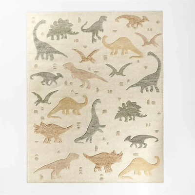 New Hand tufted Geo-Dino Dinosaur Kids Premium Quality Handmade Area Rug &Carpet