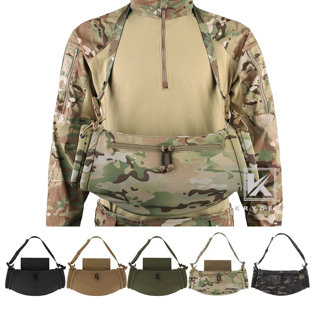 KRYDEX Tactical Soft Shell Hand Warmer Vest Drop Shoulder Hanger Winter Outdoor