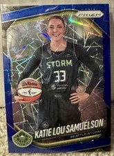 2025 Panini Prizm WNBA Blue Velocity Katie Lou Samuelson Seattle Storm