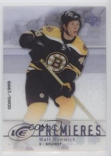 2007-08 Upper Deck Ice Premieres 90/1999 Level 1 Matt Hunwick #136 t3w