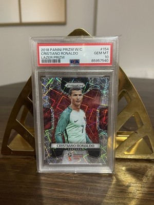 2018 Panini Prizm World Cup Cristiano Ronaldo Lazer Prizm - PSA 10 GEM MINT  